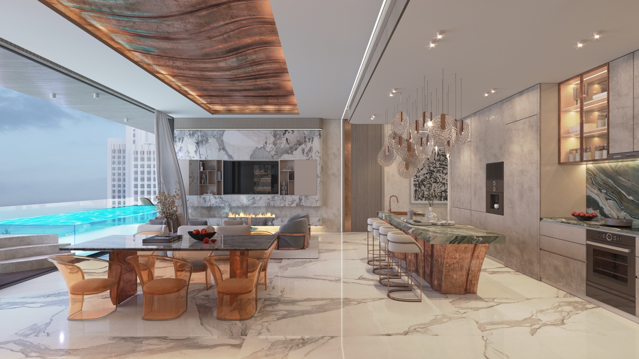 Unit Image 3, 2 Bedrooms Apartment For Sale in Sky Vista by Peace Homes Development, Jumeirah Village Circle, Dubai, XPLOON